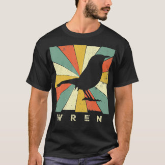 Vintage Zaunkönig Vogelliebhaber Retro-Stil Tier T-Shirt