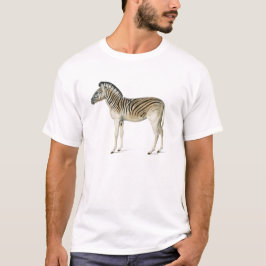 Vintage Zebra-Abbildung T-Shirt