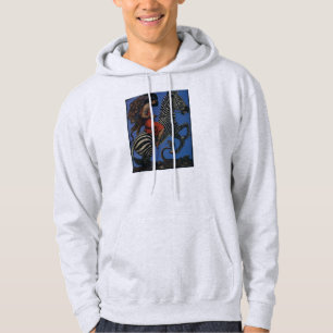 Vintage-Zebra Art Nouveau Frau Life 1922 Hoodie