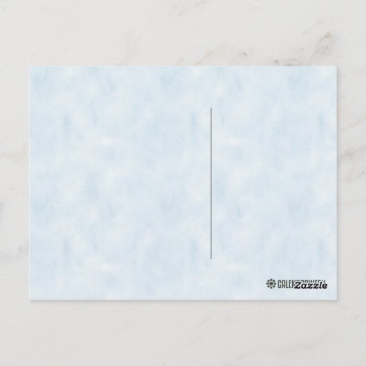 Vintage Zebra-Finish Postkarte (Rückseite)