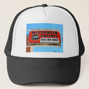 Vintage Zeichen-Weg 66 Kingman Wisconsin Motoren Truckerkappe
