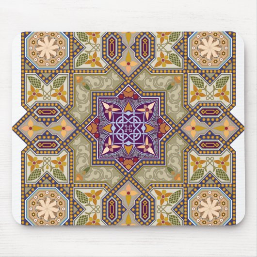 Vintage-Zeichenornament Mousepad (Vorne)