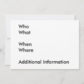 Vintage zeichnende | Luftfahrt-Einladung des Einladung (Rückseite)