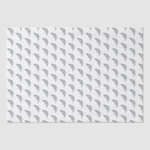 Vintage Zeichnung des Weißen Hais #2 Tissue-Papier Seidenpapier
