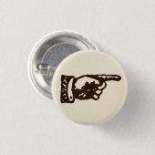 Vintage Zeigefinger - hell Button (Vorne & Hinten)