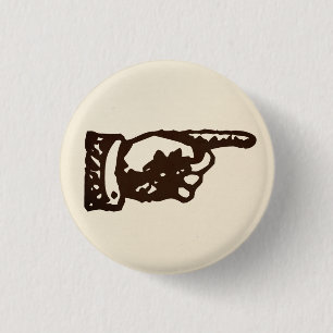 Vintage Zeigefinger - hell Button