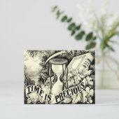 Vintage Zeit ist Wertvoll Postkarte (Stehend Vorderseite)