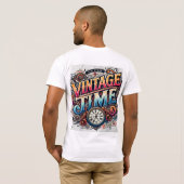 Vintage Zeit T-Shirt (Schwarz voll)
