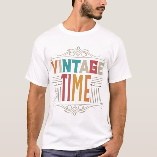 "Vintage Zeit T-Shirt (Vorderseite)