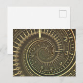 Vintage Zeitmaschine Postkarte (Vorne/Hinten)