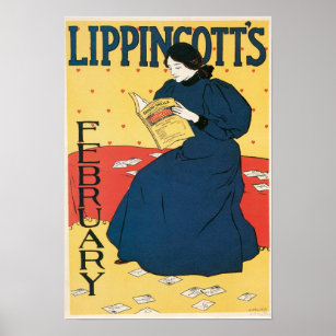 Vintage Zeitschrift "Art Nouveau" - Februar Poster