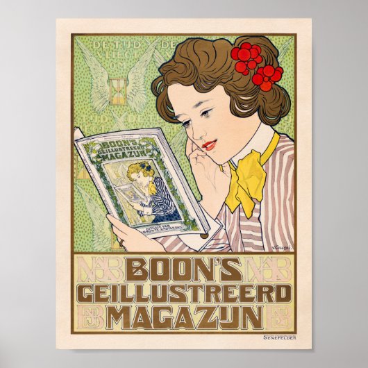 Vintage Zeitschrift Werbung von Caspel Poster (Vorne)