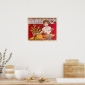Vintage Zeitschriftenabdeckung/Werbeplakat Poster (Küche)