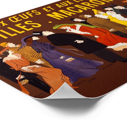 Vintage Zeitschriftenabdeckung/Werbeplakat Poster (Ecke)