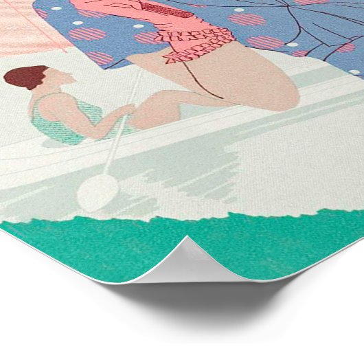 Vintage Zeitschriftenwerbung Poster (Ecke)