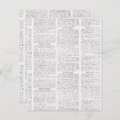 Vintage Zeitung (Vorne/Hinten)