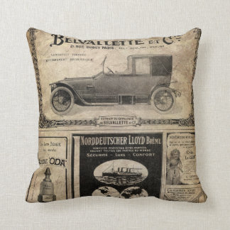 Vintage-Zeitung als individuelles Geschenk Kissen