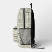 Vintage Zeitung Bedruckter Rucksack (Rechts)