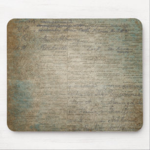 Vintage-Zeitung bemalt Mousepad