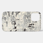 Vintage Zeitung Case-Mate iPhone Hülle (Rückseite (Horizontal))