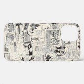 Vintage Zeitung Case-Mate iPhone Hülle (Rückseite (Horizontal))