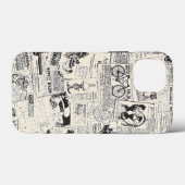 Vintage Zeitung Case-Mate iPhone Hülle (Rückseite (Horizontal))