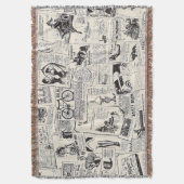 Vintage Zeitung Decke (Vorderseite Vertikal)