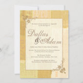 Vintage Zeitung, Einladungen zu Hochzeiten (Vorderseite)