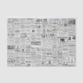 Vintage Zeitung Ephemera Decoupage Seidenpapier (Vorderseite)