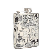 Vintage Zeitung Flachmann (Rechts)