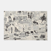 Vintage Zeitung Fußmatte (Vorderseite)