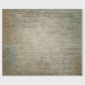 Vintage Zeitung gemalt Geschenkpapier (Flach)