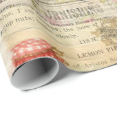 Vintage Zeitung Geschenkpapier (Rolleneckpunkt)
