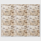 Vintage Zeitung Geschenkpapier (Flach)