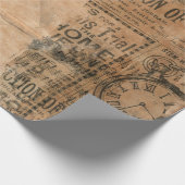 Vintage Zeitung Geschenkpapier (Ecke)