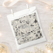 Vintage Zeitung Geschenktütchen (Ausgeschnitten)