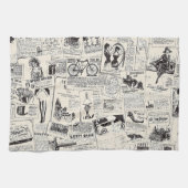 Vintage Zeitung Geschirrtuch (Horizontal)