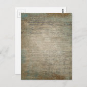 Vintage Zeitung gestrichen Postkarte (Vorne/Hinten)