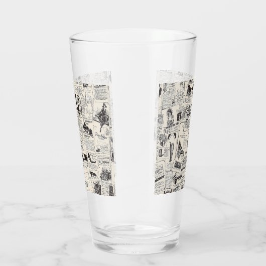 Vintage Zeitung Glas (Rechts)