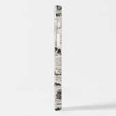 Vintage Zeitung iPhone Hülle (Linke Seite)