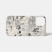 Vintage Zeitung iPhone Hülle (Rückseite (Horizontal))