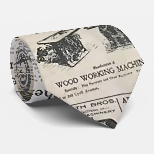 Vintage Zeitung Krawatte (Gerollt)