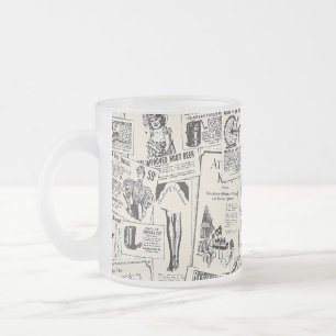 Vintage Zeitung Mattglastasse