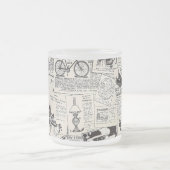 Vintage Zeitung Mattglastasse (Mittel)