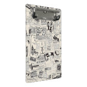 Vintage Zeitung Mini Klemmbrett (Schrägansicht)