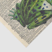 Vintage Zeitung mit King Frog Decoupage Seidenpapier (Ausschnitt)