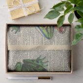 Vintage Zeitung mit King Frog Decoupage Seidenpapier (Geschenk)