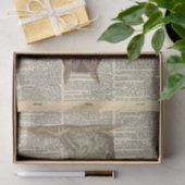 Vintage Zeitung mit Schälhammer Seidenpapier (Geschenk)