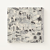 Vintage Zeitung Notizblock (Rückseite)