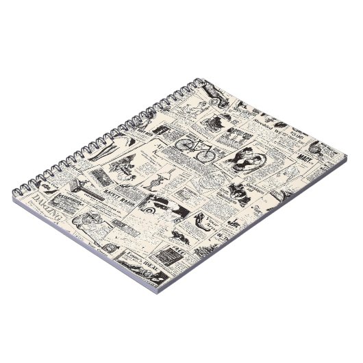 Vintage Zeitung Notizblock (Linke Seite)